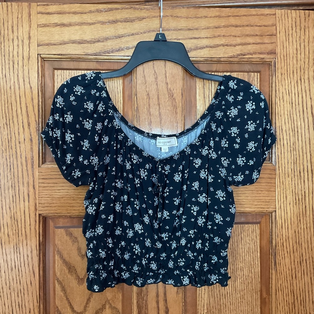 No Comment NY - LA cropped shirt